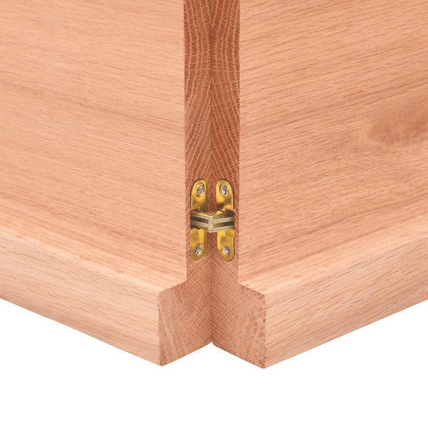 Pöytälevy vaaleanruskea 220x40x(2-4) cm käsitelty täystammi