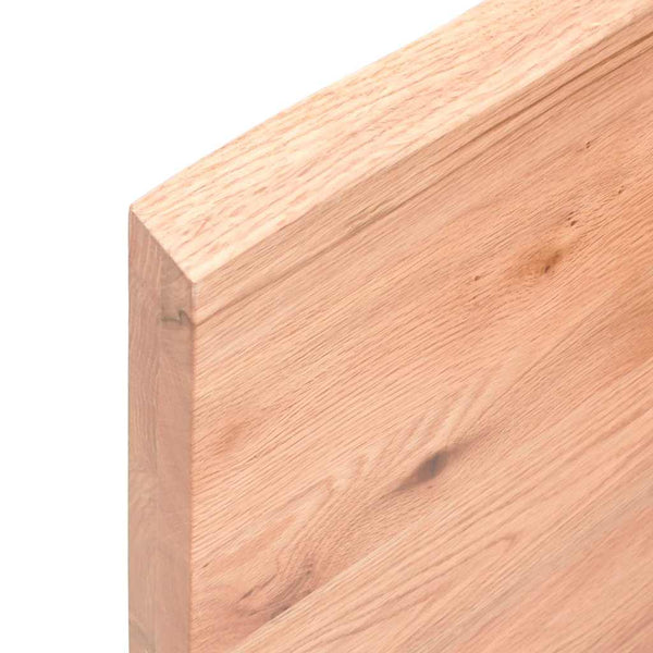 Pöytälevy vaaleanruskea 220x40x(2-4) cm käsitelty täystammi