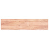 Pöytälevy vaaleanruskea 220x50x(2-6) cm käsitelty täystammi