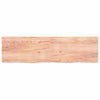 Pöytälevy vaaleanruskea 220x60x(2-6) cm käsitelty täystammi
