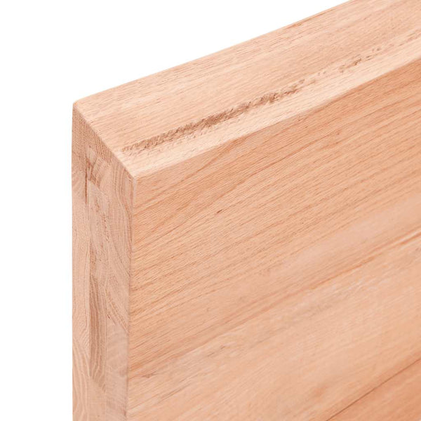 Pöytälevy vaaleanruskea 220x60x(2-6) cm käsitelty täystammi