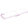 Pöytälevy vaaleanruskea 220x60x(2-6) cm käsitelty täystammi
