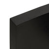 Pöytälevy tummanruskea 60x40x(2-6) cm käsitelty täystammi