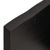 Pöytälevy tummanruskea 80x40x(2-4) cm käsitelty täystammi