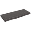 Pöytälevy tummanruskea 100x40x(2-6) cm käsitelty täystammi
