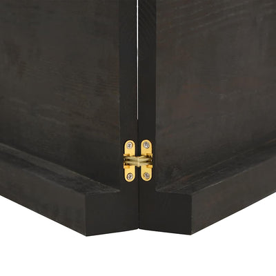Pöytälevy tummanruskea 120x40x(2-6) cm käsitelty täystammi