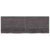 Pöytälevy tummanruskea 140x50x(2-6) cm käsitelty täystammi