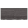 Pöytälevy tummanruskea 140x60x(2-4) cm käsitelty täystammi