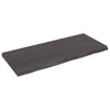 Pöytälevy tummanruskea 140x60x(2-6) cm käsitelty täystammi