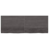 Pöytälevy tummanruskea 160x60x(2-4) cm käsitelty täystammi