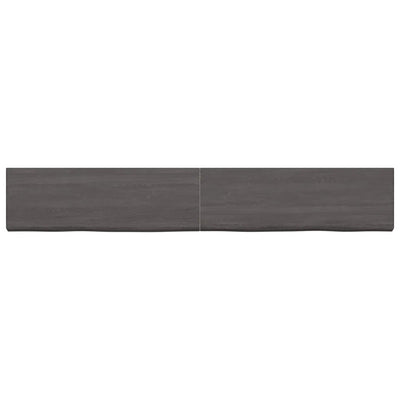 Pöytälevy tummanruskea 180x40x(2-4) cm käsitelty täystammi