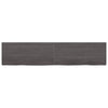 Pöytälevy tummanruskea 180x40x(2-6) cm käsitelty täystammi