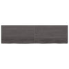 Pöytälevy tummanruskea 180x50x(2-6) cm käsitelty täystammi