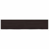 Pöytälevy tummanruskea 200x40x(2-6) cm käsitelty täystammi