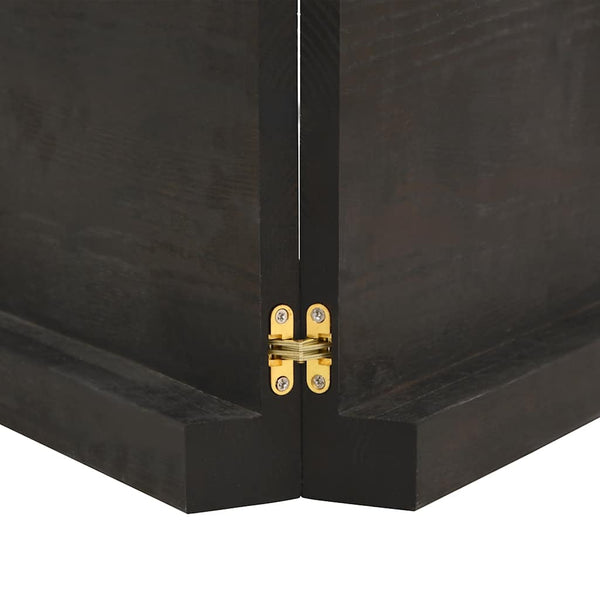 Pöytälevy tummanruskea 200x40x(2-6) cm käsitelty täystammi