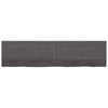 Pöytälevy tummanruskea 200x50x(2-4) cm käsitelty täystammi