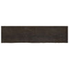 Tummanruskea pöytälevy Tatjana 200x50x(2-6)cm (käsitelty täystammi)