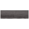 Pöytälevy tummanruskea 200x60x(2-6) cm käsitelty täystammi