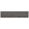 Pöytälevy tummanruskea 220x50x(2-4) cm käsitelty täystammi