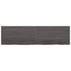 Pöytälevy tummanruskea 220x60x(2-4) cm käsitelty täystammi