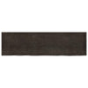 Tummanruskea pöytälevy Tatjana 220x60x(2-4)cm (käsitelty täystammi)