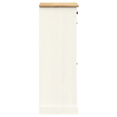 Kenkäkaappi VIGO 60x35x96 cm valkoinen täysi mänty