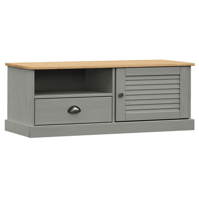 TV-taso VIGO harmaa 106x40x40 cm täysi mänty