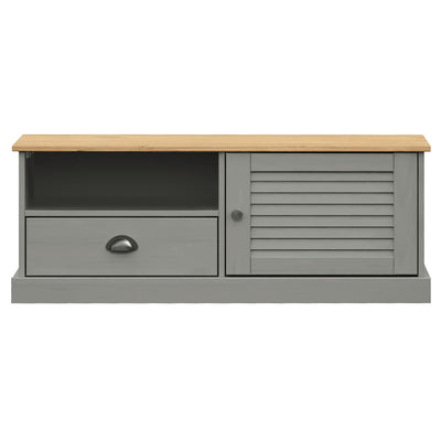 TV-taso VIGO harmaa 106x40x40 cm täysi mänty