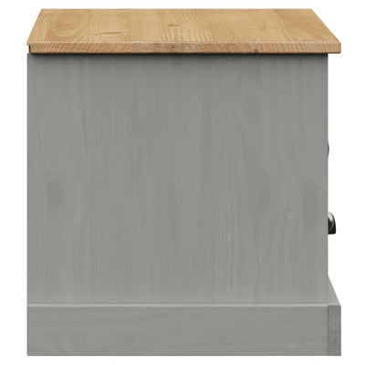 TV-taso VIGO harmaa 106x40x40 cm täysi mänty