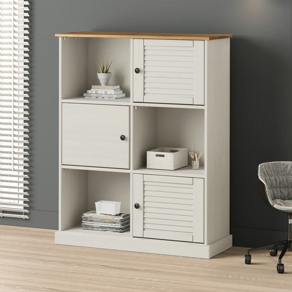 Kirjahylly VIGO valkoinen 90x35x114,5 cm täysi mänty