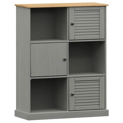 Kirjahylly VIGO harmaa 90x35x114,5 cm täysi mänty