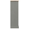 Kirjahylly VIGO harmaa 90x35x114,5 cm täysi mänty