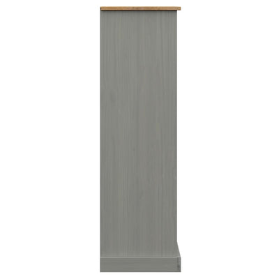 Kirjahylly VIGO harmaa 90x35x114,5 cm täysi mänty