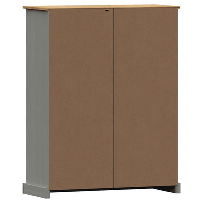 Kirjahylly VIGO harmaa 90x35x114,5 cm täysi mänty