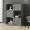 Kirjahylly VIGO harmaa 90x35x114,5 cm täysi mänty