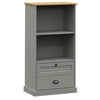 Kirjahylly VIGO harmaa 60x35x114,5 cm täysi mänty