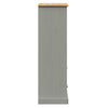 Kirjahylly VIGO harmaa 60x35x114,5 cm täysi mänty