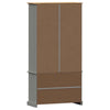 Vitriinikaappi VIGO harmaa 85x35x170 cm täysi mänty