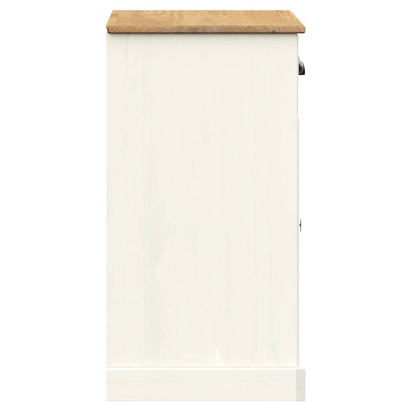 Senkki laatikoilla VIGO 78x40x75 cm valkoinen täysi mänty