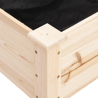 Kukkalaatikko pyörillä ja vuorauksella 71x37x80 cm täysi kuusi