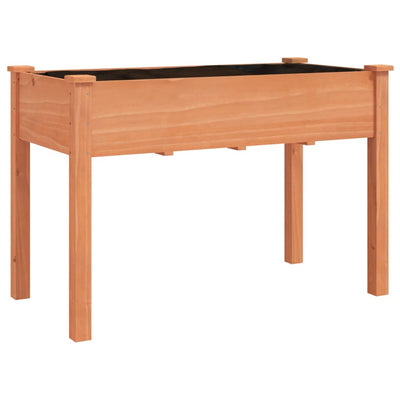 Kukkalaatikko pyörillä ja vuorauksella 118x59x80 cm täysi kuusi