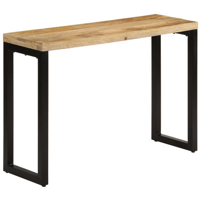 Konsolipöytä 110x35x76 cm täysi karkea mangopuu