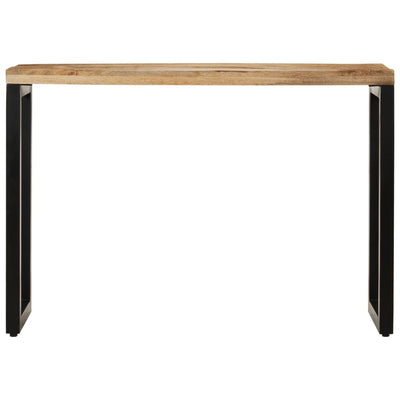 Konsolipöytä 110x35x76 cm täysi karkea mangopuu