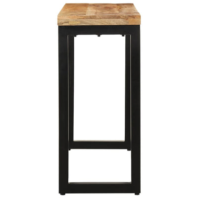 Konsolipöytä 110x35x76 cm täysi karkea mangopuu