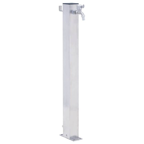 Ruostumaton teräs puutarhan vesipylväs Iasin 40cm (neliskulmainen)