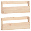 Seinäkenkätelineet 2 kpl 59x9x23 cm täysi mänty