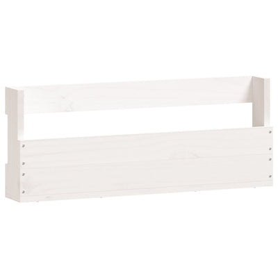 Seinäkenkätelineet 2 kpl valkoinen 59x9x23 cm täysi mänty