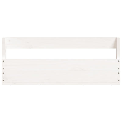 Seinäkenkätelineet 2 kpl valkoinen 59x9x23 cm täysi mänty