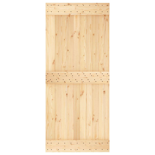 Sileä ovi NARVIK 90x210cm Massiivinen mänty (käsittelemätön)