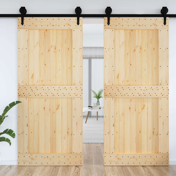 Ovi NARVIK 100 x 210 cm Massiivinen mänty (käsittelemätön)